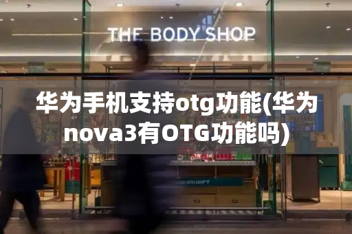 华为手机支持otg功能(华为nova3有OTG功能吗)