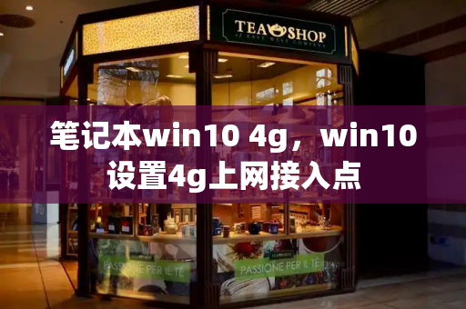 笔记本win10 4g，win10设置4g上网接入点