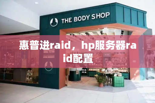 惠普进raid，hp服务器raid配置