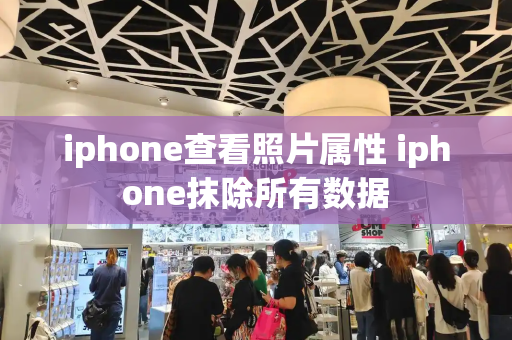 iphone查看照片属性 iphone抹除所有数据-第1张图片-星选测评