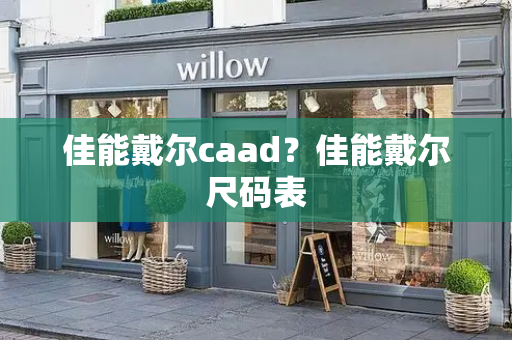 佳能戴尔caad？佳能戴尔尺码表-第1张图片-星选测评