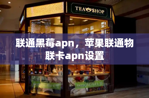 联通黑莓apn，苹果联通物联卡apn设置