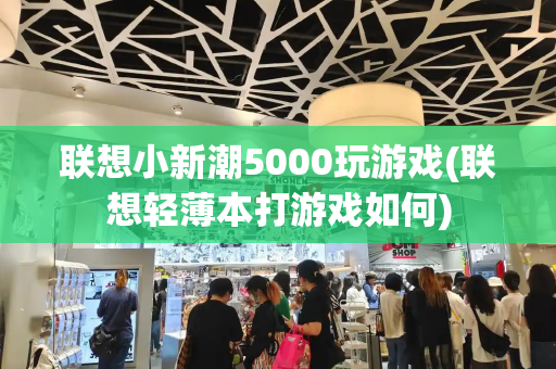 联想小新潮5000玩游戏(联想轻薄本打游戏如何)