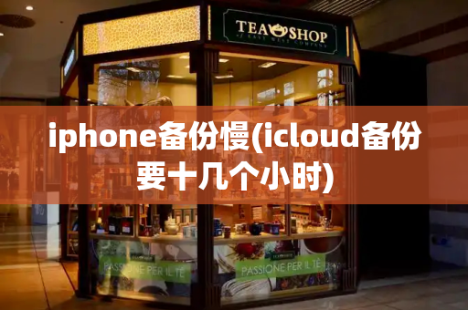 iphone备份慢(icloud备份要十几个小时)-第1张图片-星选测评