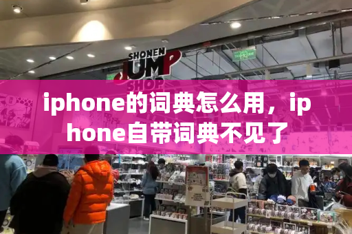 iphone的词典怎么用，iphone自带词典不见了