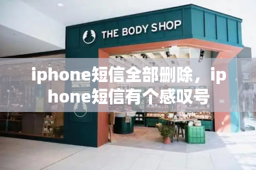 iphone短信全部删除，iphone短信有个感叹号-第1张图片-星选测评