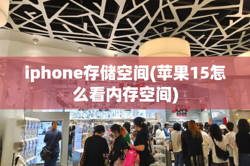 iphone存储空间(苹果15怎么看内存空间)