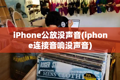 iPhone公放没声音(iphone连接音响没声音)