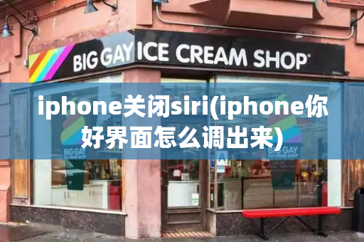 iphone关闭siri(iphone你好界面怎么调出来)-第1张图片-星选测评