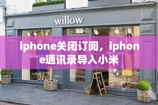 iphone关闭订阅，iphone通讯录导入小米-第1张图片-星选测评