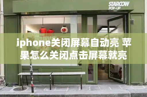 iphone关闭屏幕自动亮 苹果怎么关闭点击屏幕就亮