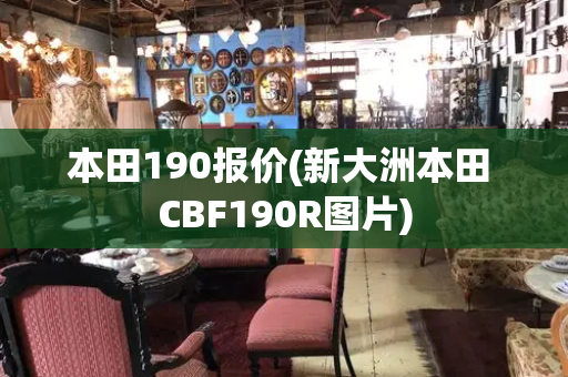 本田190报价(新大洲本田 CBF190R图片)-第1张图片-星选值得买