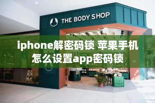 iphone解密码锁 苹果手机怎么设置app密码锁