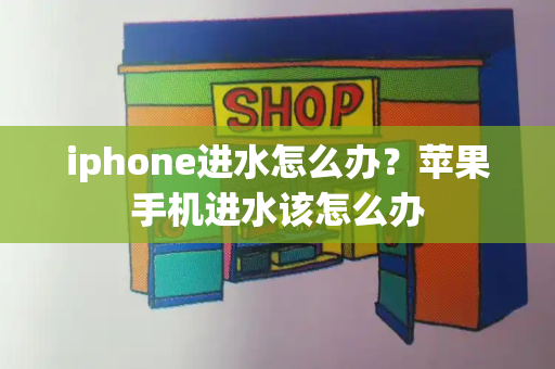 iphone进水怎么办？苹果手机进水该怎么办-第1张图片-星选测评