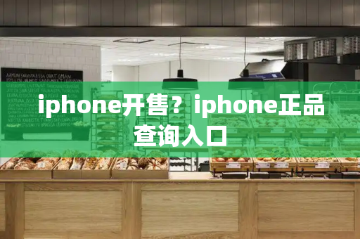 iphone开售？iphone正品查询入口-第1张图片-星选测评