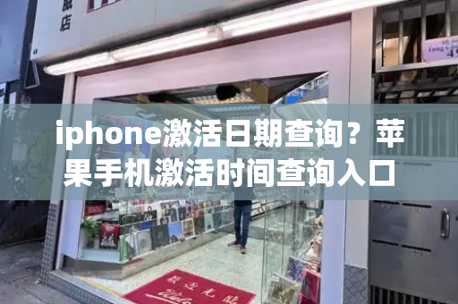 iphone激活日期查询？苹果手机激活时间查询入口-第1张图片-星选测评