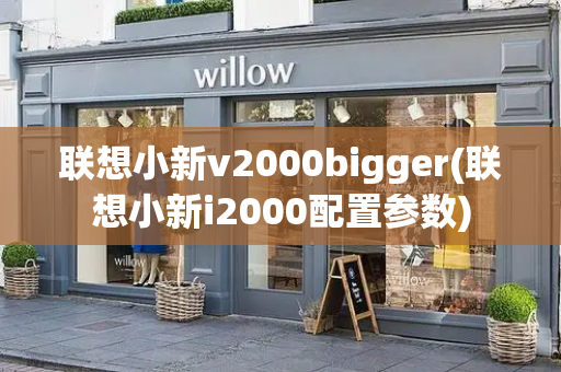 联想小新v2000bigger(联想小新i2000配置参数)-第1张图片-星选测评