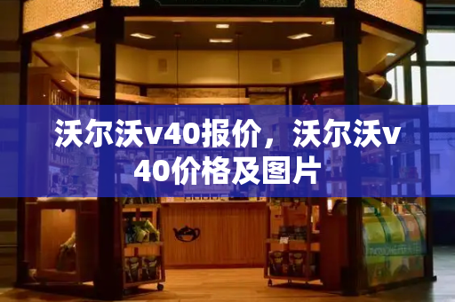 沃尔沃v40报价，沃尔沃v40价格及图片-第1张图片-星选值得买