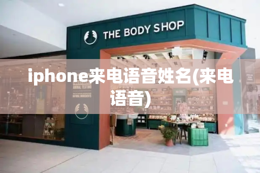 iphone来电语音姓名(来电语音)