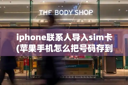 iphone联系人导入sim卡(苹果手机怎么把号码存到sim卡上)