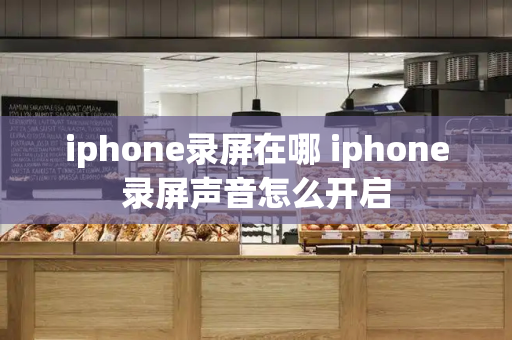 iphone录屏在哪 iphone录屏声音怎么开启