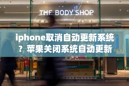 iphone取消自动更新系统？苹果关闭系统自动更新-第1张图片-星选测评