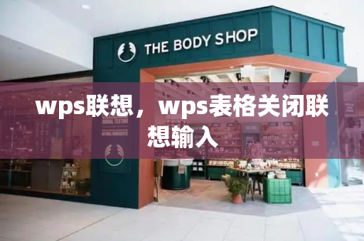 wps联想，wps表格关闭联想输入