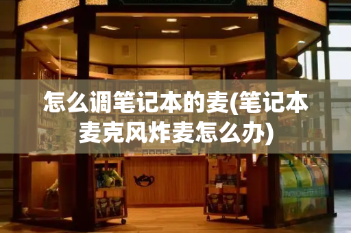 怎么调笔记本的麦(笔记本麦克风炸麦怎么办)