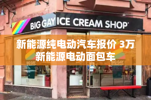 新能源纯电动汽车报价 3万新能源电动面包车