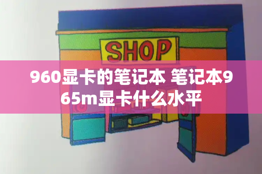 960显卡的笔记本 笔记本965m显卡什么水平-第1张图片-星选测评