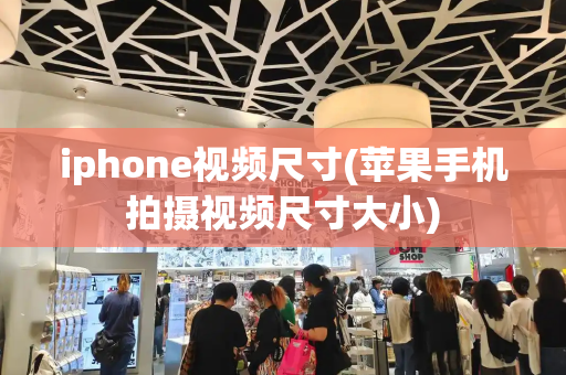 iphone视频尺寸(苹果手机拍摄视频尺寸大小)