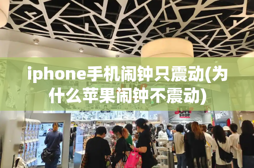 iphone手机闹钟只震动(为什么苹果闹钟不震动)-第1张图片-星选测评