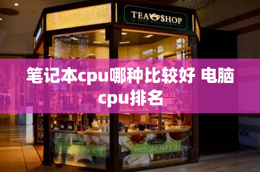 笔记本cpu哪种比较好 电脑cpu排名-第1张图片-星选测评