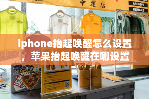 iphone抬起唤醒怎么设置，苹果抬起唤醒在哪设置-第1张图片-星选测评