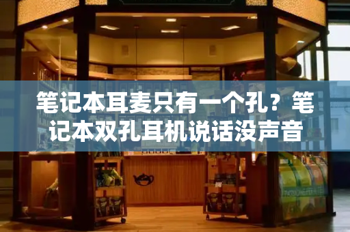 笔记本耳麦只有一个孔？笔记本双孔耳机说话没声音-第1张图片-星选测评