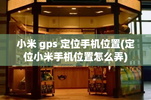 小米 gps 定位手机位置(定位小米手机位置怎么弄)