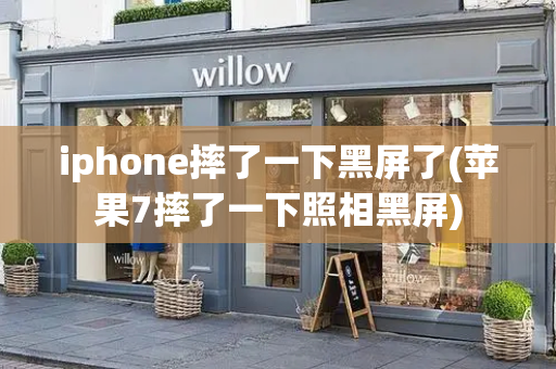 iphone摔了一下黑屏了(苹果7摔了一下照相黑屏)