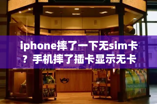 iphone摔了一下无sim卡？手机摔了插卡显示无卡-第1张图片-星选测评