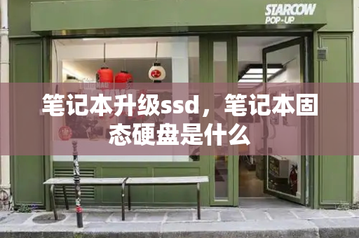 笔记本升级ssd，笔记本固态硬盘是什么-第1张图片-星选测评