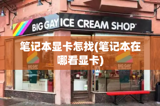 笔记本显卡怎找(笔记本在哪看显卡)-第1张图片-星选测评