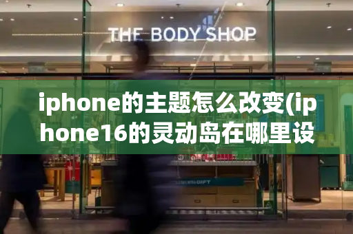 iphone的主题怎么改变(iphone16的灵动岛在哪里设置)