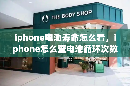 iphone电池寿命怎么看，iphone怎么查电池循环次数