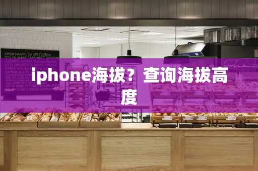 iphone海拔？查询海拔高度