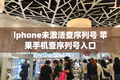 iphone未激活查序列号 苹果手机查序列号入口