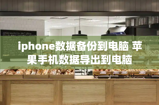 iphone数据备份到电脑 苹果手机数据导出到电脑