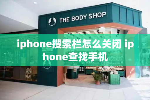 iphone搜索栏怎么关闭 iphone查找手机