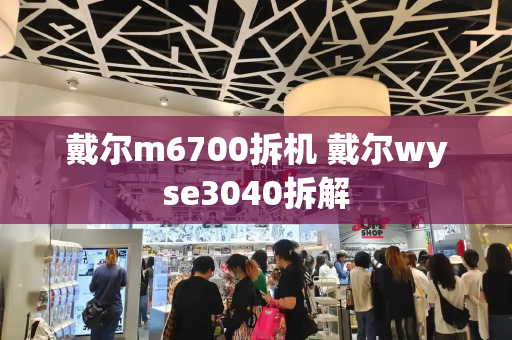 戴尔m6700拆机 戴尔wyse3040拆解