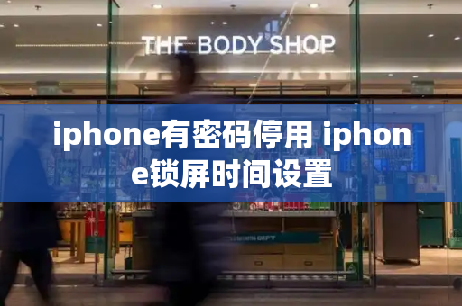 iphone有密码停用 iphone锁屏时间设置-第1张图片-星选测评