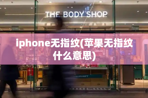 iphone无指纹(苹果无指纹什么意思)-第1张图片-星选值得买