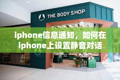 iphone信息通知，如何在iphone上设置静音对话